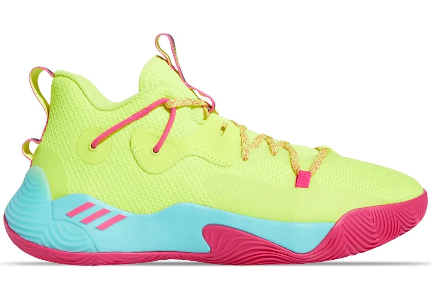 adidas Harden Stepback Solar Yellow Shock Pink Men's GY8634 US