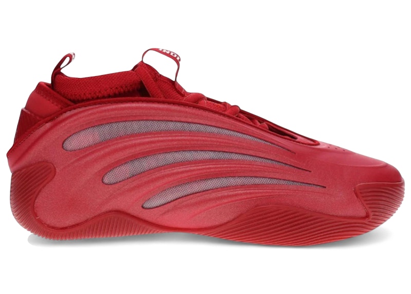 Men's Adidas Harden Vol. 9 Indiana Hoosiers PE Sneakers in Red/White