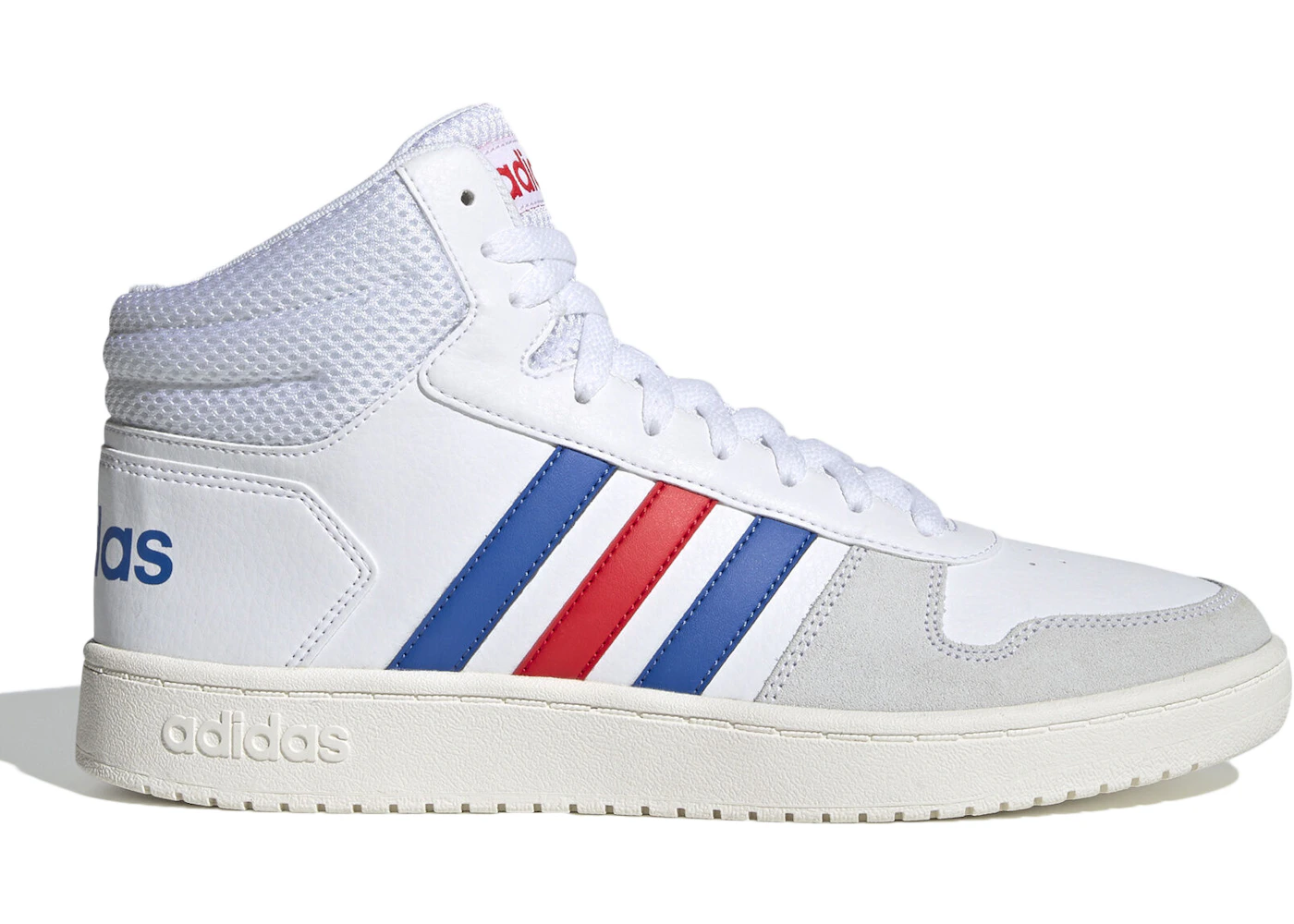 Red white and blue high top adidas Clearance