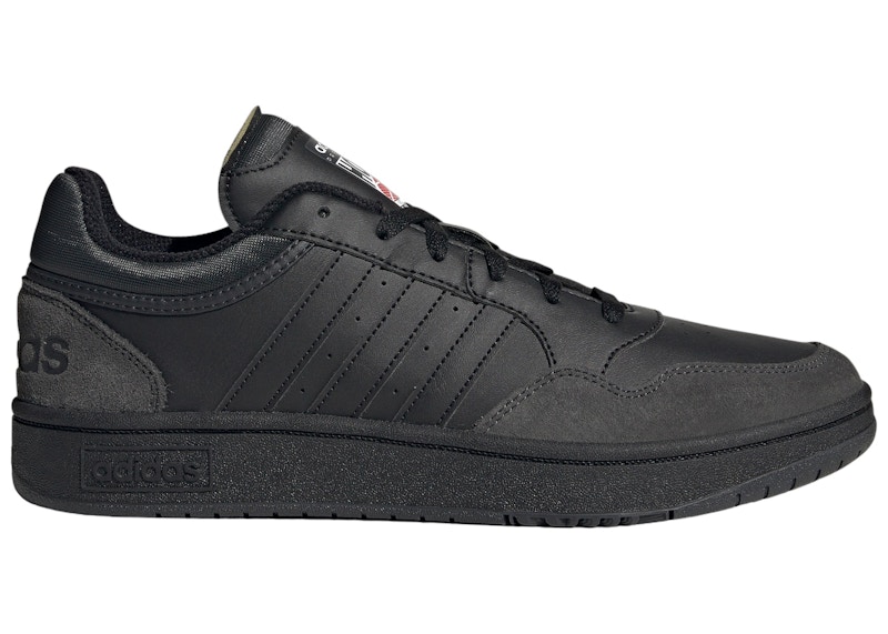 adidas Hoops 3.0 Low Classic Vintage Core Black Carbon Men's adidas Hoops 3.0 Low Classic Vintage Core Black Carbon Men's