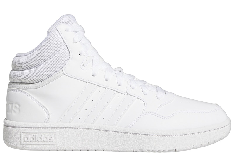 Pre-owned Adidas Originals Hoops 3.0 Mid Classic (women's) Sneakers In Cloud White/dash Grey In Multi