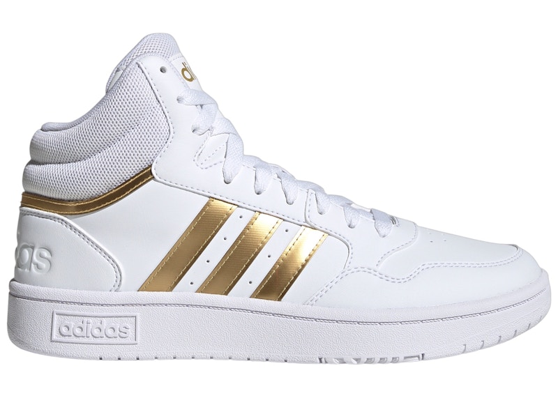 Gold adidas high tops womens online