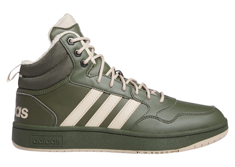 adidas Hoops 3.0 Mid Winterized Classic Fur Lining Night Cargo Clay Brown Core Black