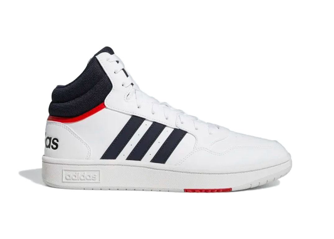 Pre-owned Adidas Originals Adidas Hoops 3.0 White Navy Red In Cloud White/legend Ink/vivid Red