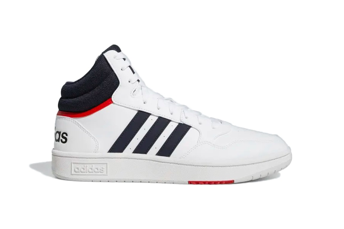 Pre-owned Adidas Originals Adidas Hoops 3.0 White Navy Red In Cloud White/legend Ink/vivid Red