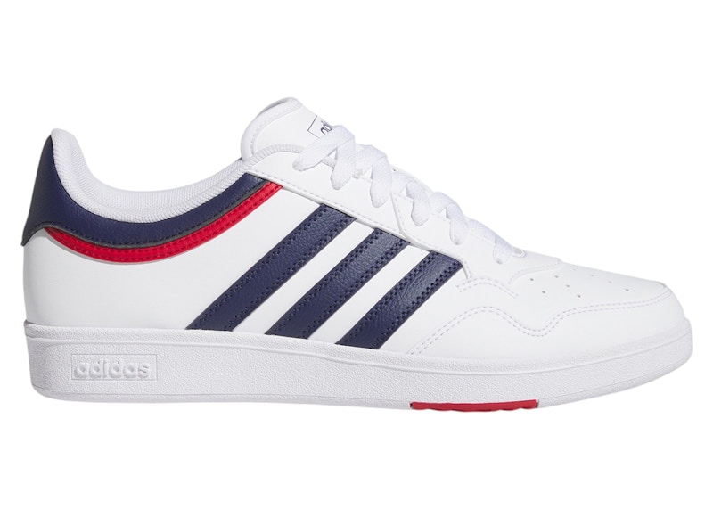 adidas Hoops 4.0 Cloud White Dark Blue Team Power Red 2