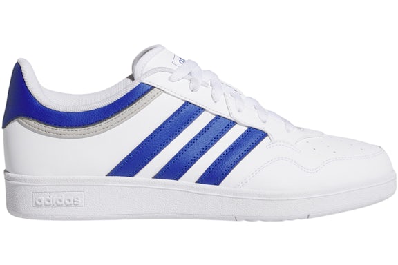 adidas Hoops 4.0 Cloud White Royal Blue Grey Two