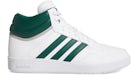 adidas Hoops 4.0 Mid Cloud White Collegiate Green Grey Two