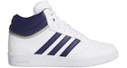 adidas Hoops 4.0 Mid Cloud White Dark Blue Grey Two