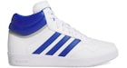 adidas Hoops 4.0 Mid Cloud White Royal Blue Grey Two
