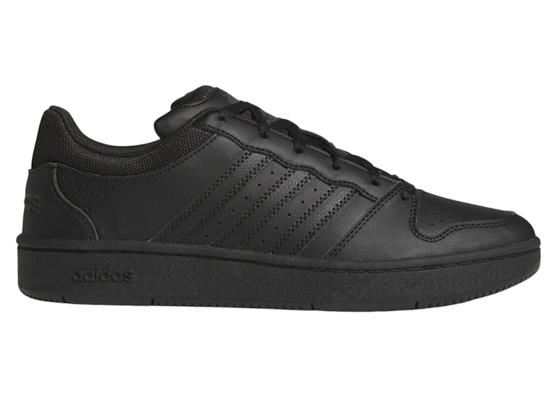 Men's Adidas Hoops Classic Sneakers in Core Black/Carbon