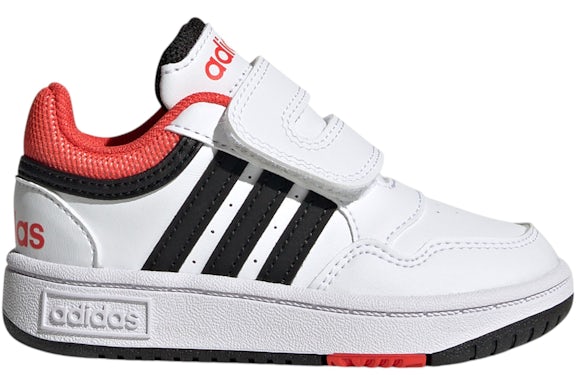 adidas Hoops Cloud Blanc Core Noir Bright Rouge (bébé)