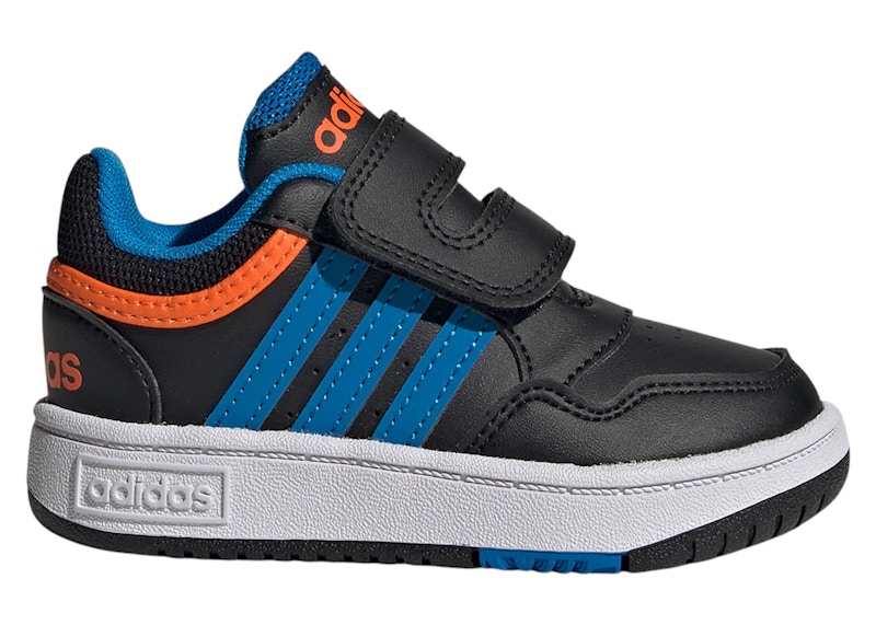 Pre-owned Adidas Originals Hoops Sneakers In Core Black/blue Rush/impact Orange