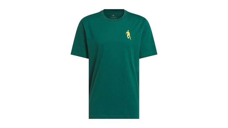 adidas Hoops For All Graphic Tee Collegiate Green
