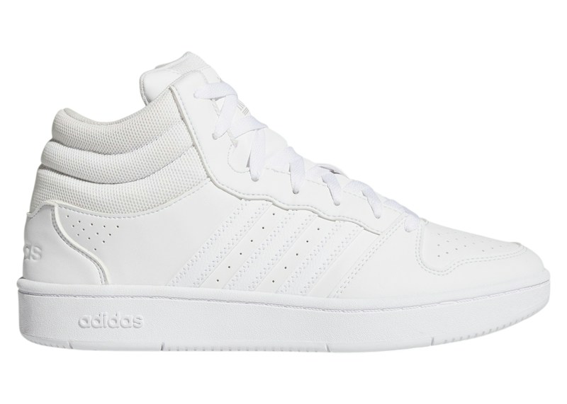 adidas Hoops Mid Classic White Grey Two