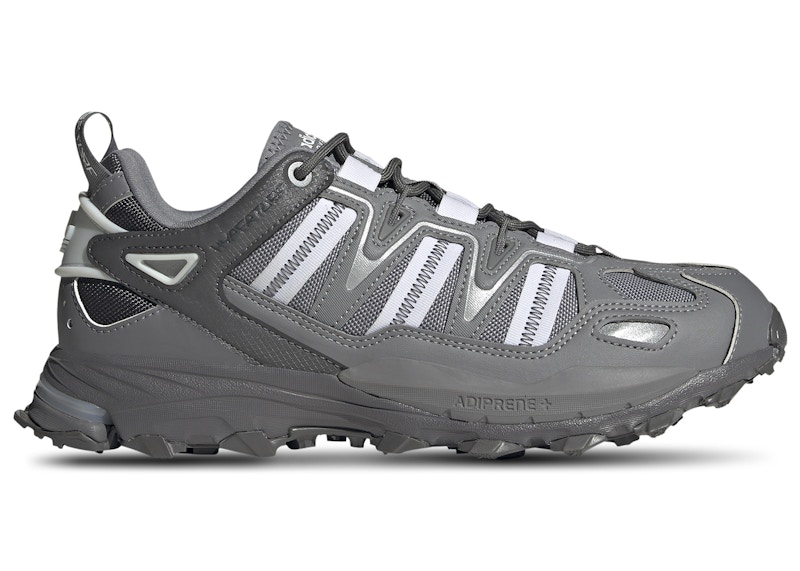 Men's Adidas Hyperturf White Sneakers in Grey Three/Cloud White/Grey Five