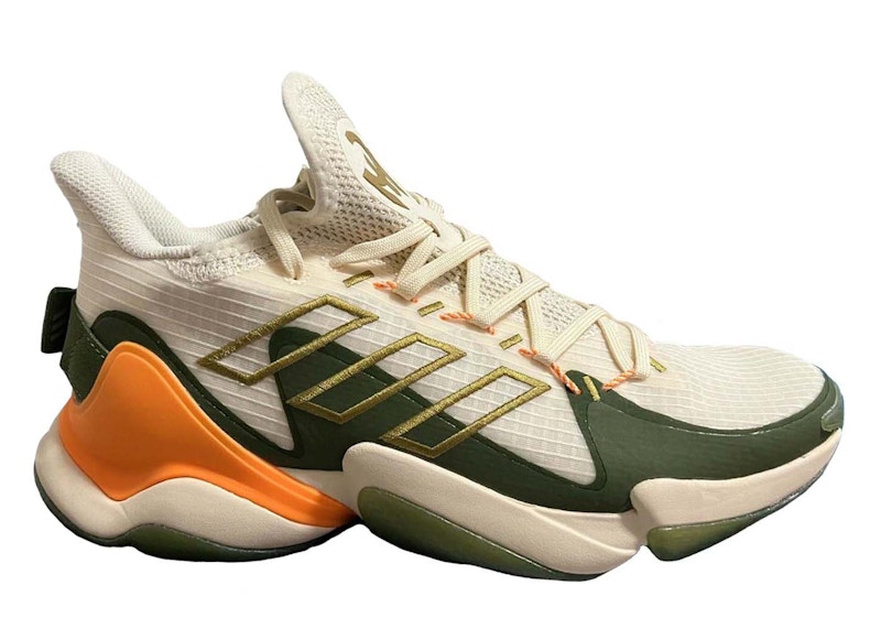 Green and cheap orange adidas shoes