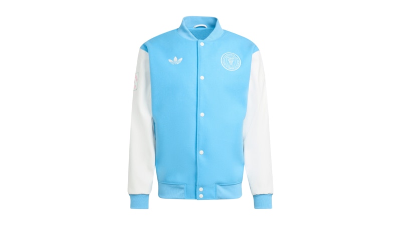 adidas Inter Cf Anthem Jacket Miami Semi Blue Burst White