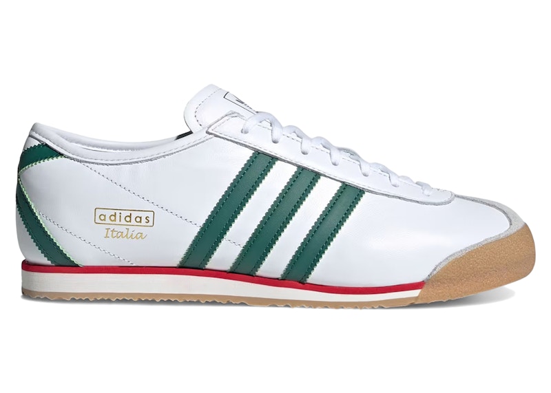 adidas ITALIA 70s FTWR/COLL/GUM3 国内発送 adidas Italia 70s White Collegiate Green Gum Men's - JS1325 - US