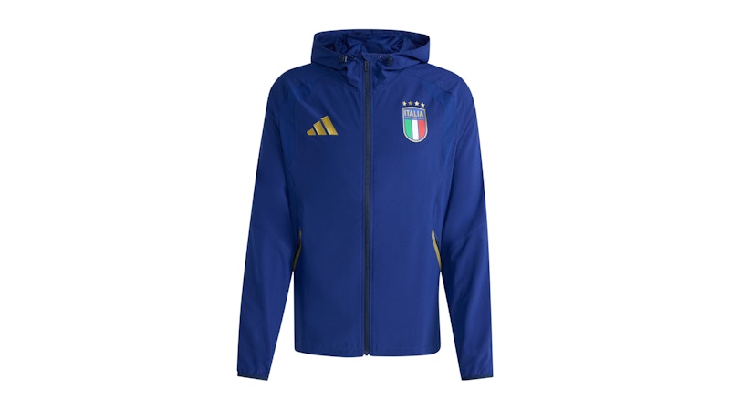 adidas Italy Tiro Travel Full Zip Windbreaker Victory Blue メンズ