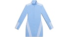 adidas Ivy Park 1/2 Zip Latex Dress Light Blue/White - SS21 - US adidas Ivy Park 1/2 Zip Latex Dress Light Blue/White - SS21 - US