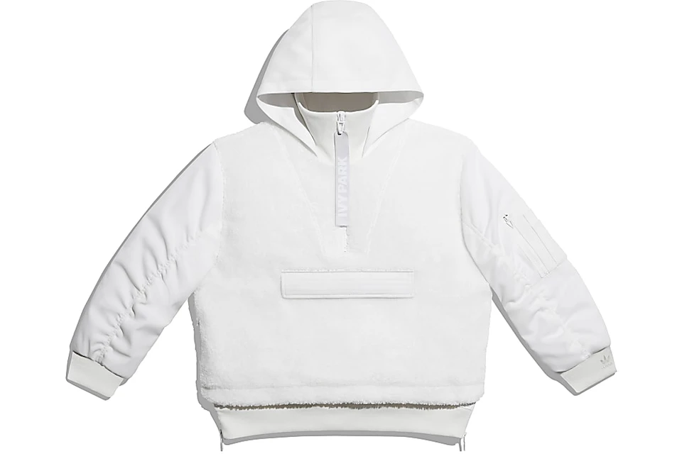 adidas Ivy Park 1/2 Zip Sherpa Layered Jacket (All Gender) Core White