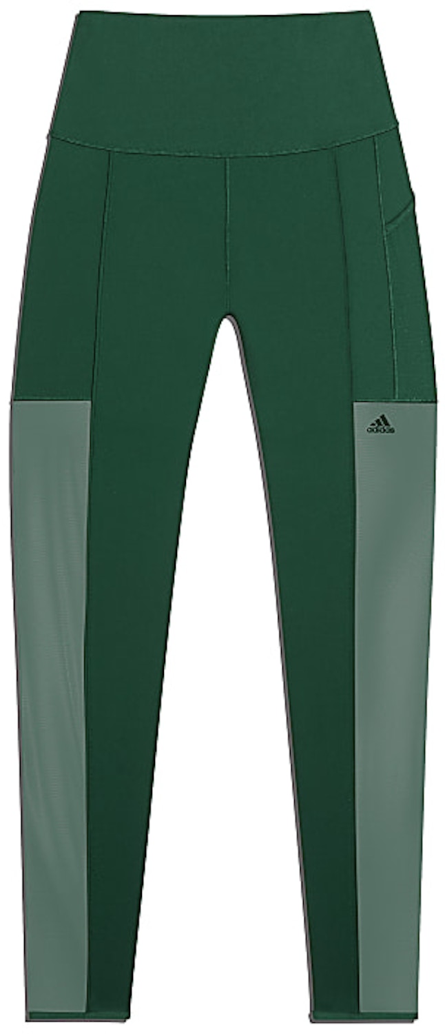 Adidas Originals Adidas Women's X Ivy Park 3-stripes Cropped Mesh Tights  (xs - Xl) In Green