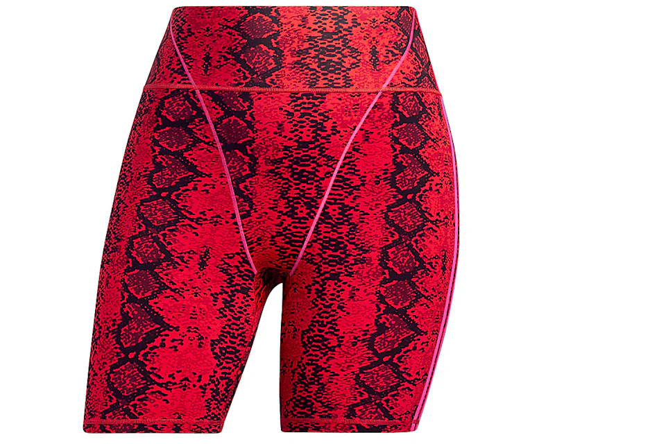 adidas Ivy Park Allover Print Short Tights (Plus Size) Red/Black - SS22