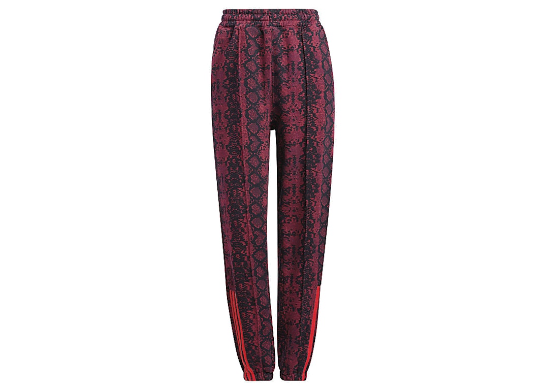 Pre-owned Adidas Originals Adidas Ivy Park Allover Print Sweat Pants (all Gender) Cherry Wood