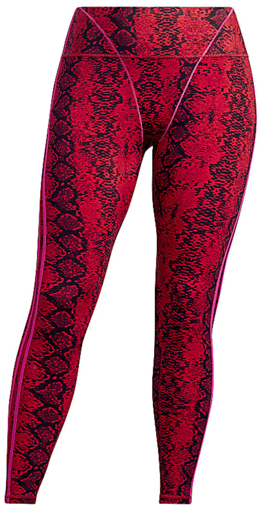 adidas Women's Wonder Red Holiday Lights Graphic Tights (HK9248) Size L