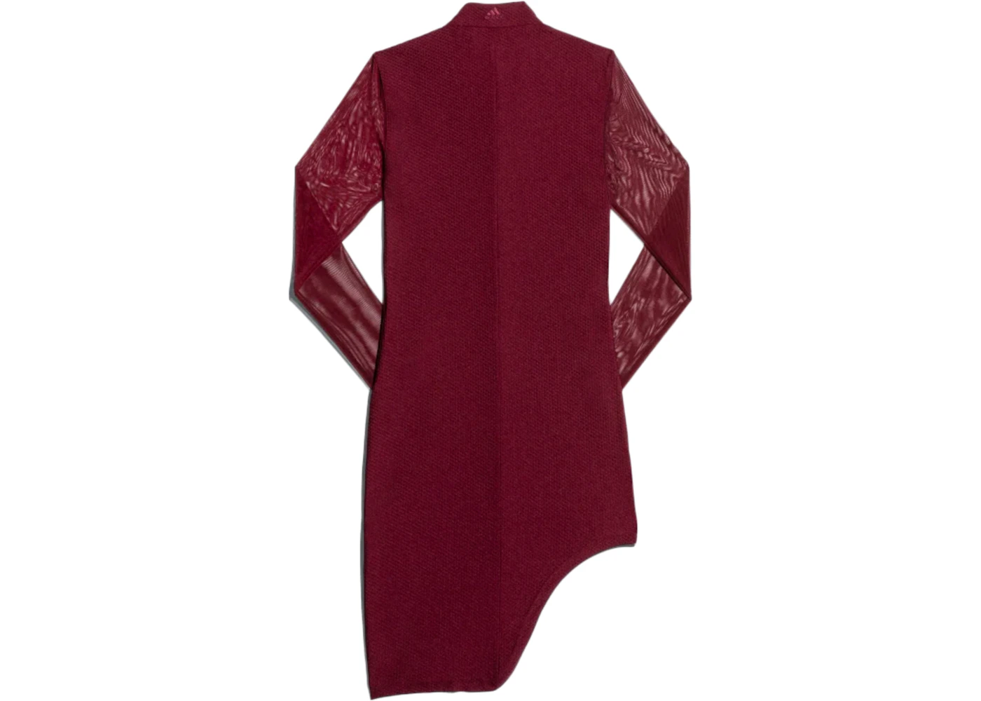 adidas Ivy Park Asymmetrical Dress Maroon FW19 US