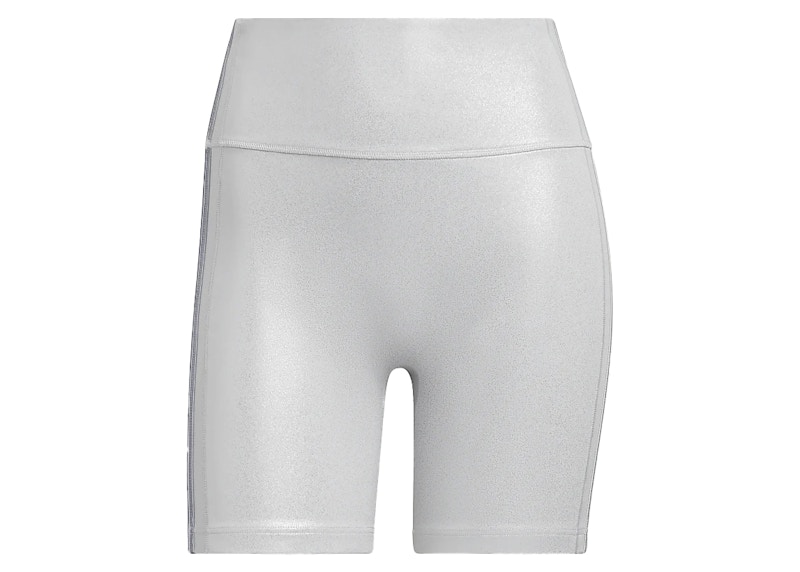 Silver biker shorts online