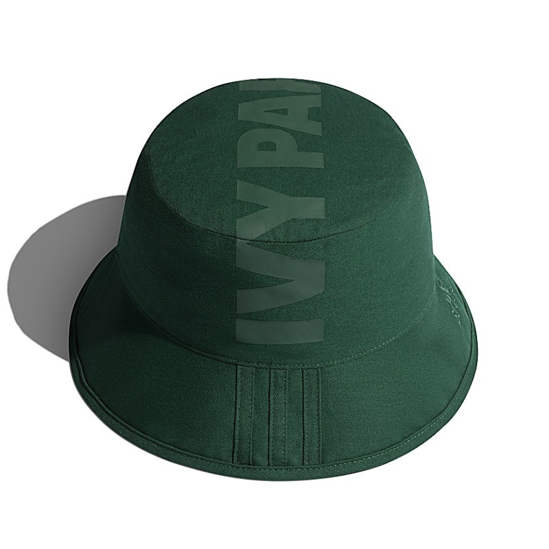 dark green bucket hat