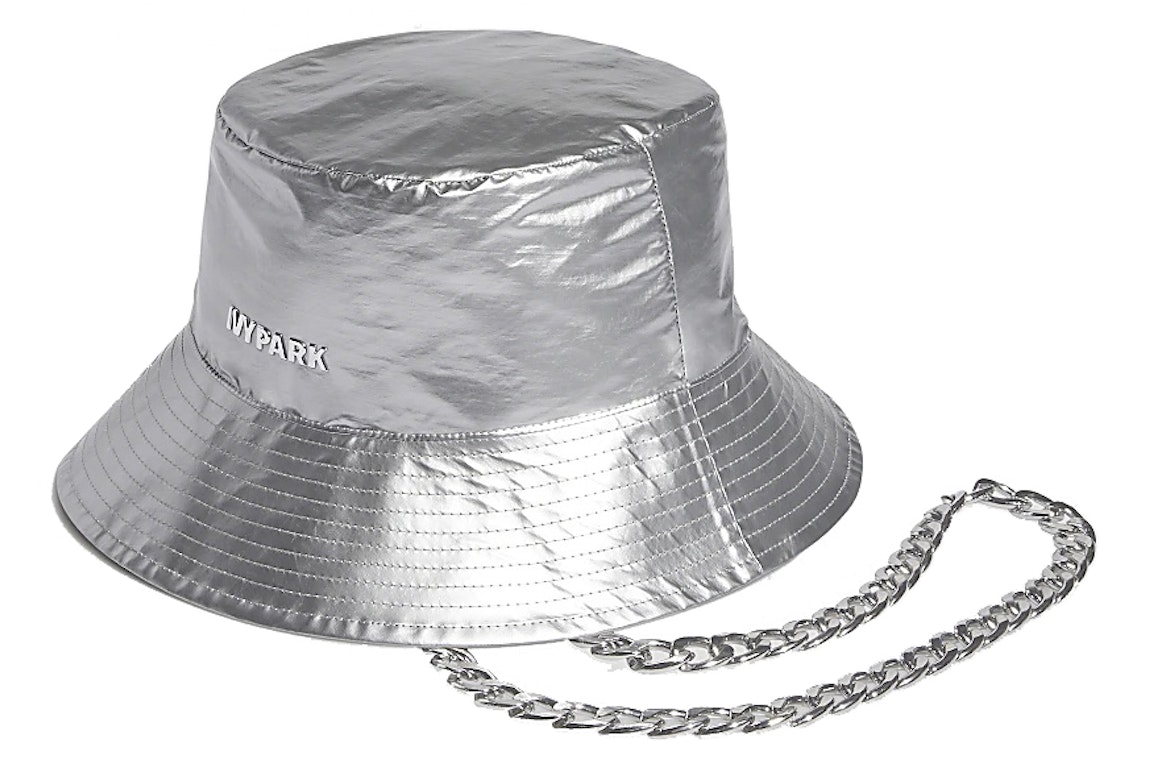 Pre-owned Adidas Originals Adidas Ivy Park Bucket Hat Silver Metallic/medium Dark Khaki