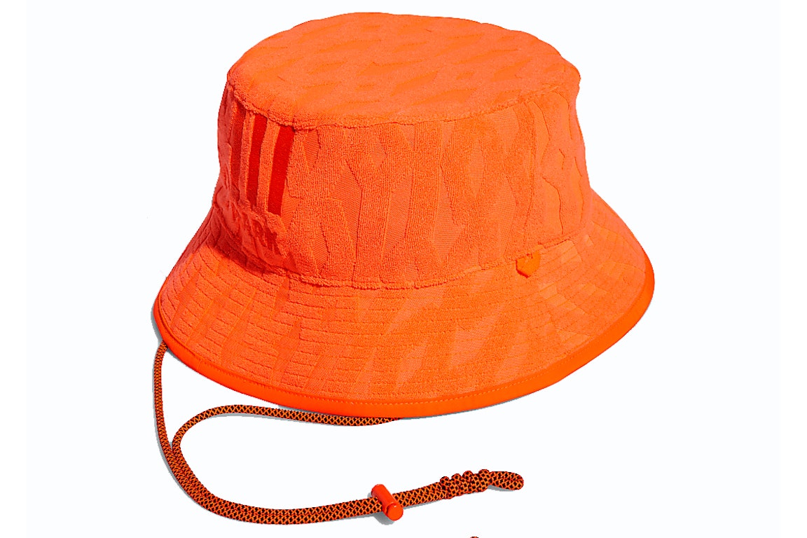 Pre-owned Adidas Originals Adidas Ivy Park Bucket Hat Solar Orange