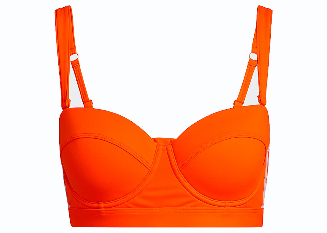 Pre-owned Adidas Originals Adidas Ivy Park Corset Bikini Top Solar Orange