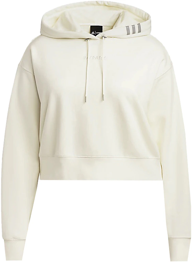 adidas Ivy Park Crop Hoodie (Plus Size) Off-White - SS22 - US