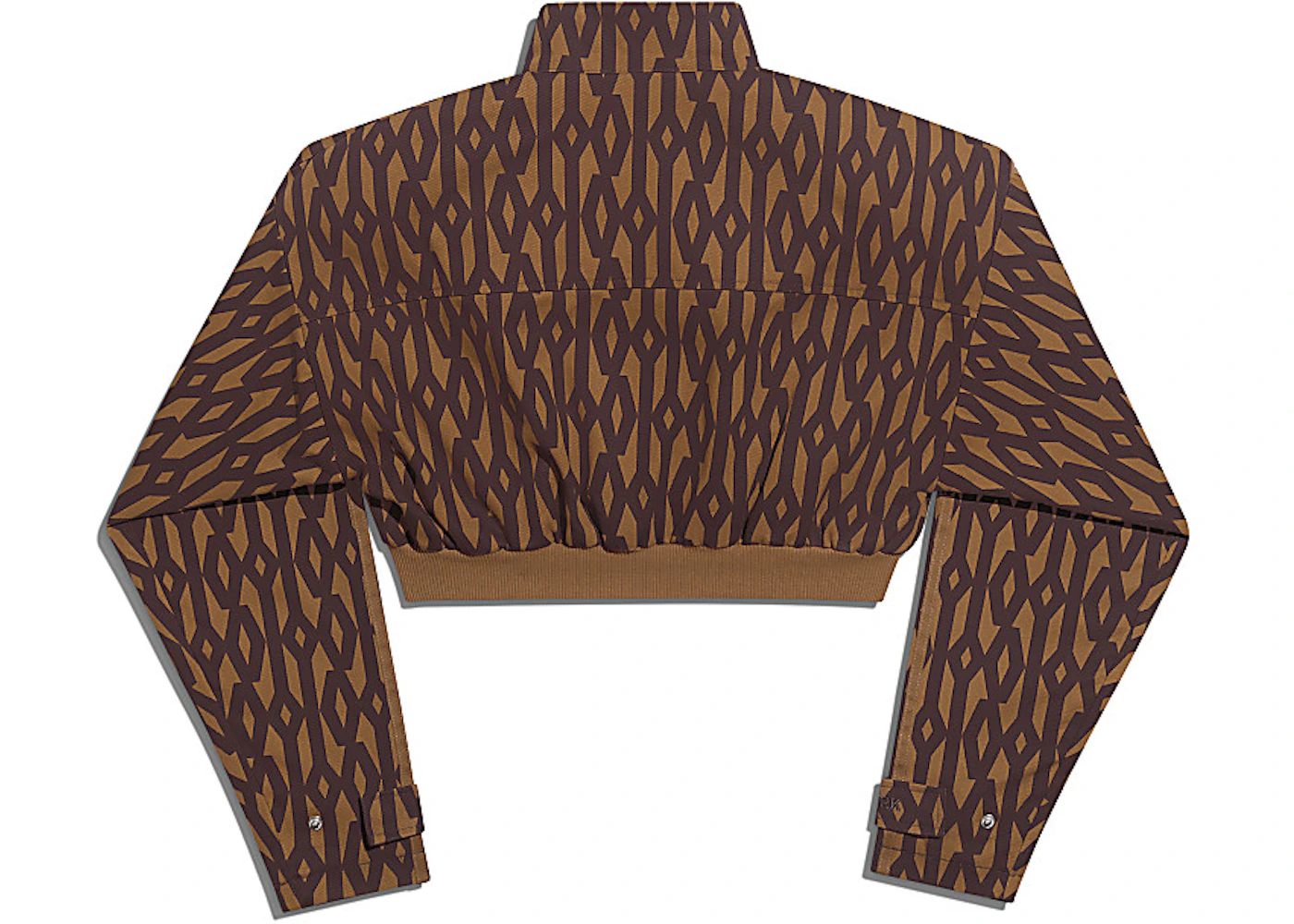 adidas Ivy Park Crop Monogram Track Jacket Wild Brown/Night Red - SS21 - US