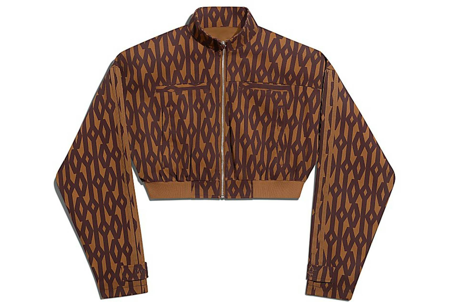 adidas Ivy Park Crop Monogram Track Jacket Wild Brown/Night Red - SS21 - US