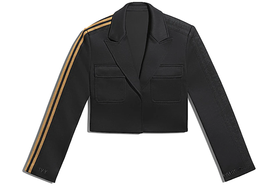 adidas Ivy Park Crop Suit Jacket (Plus Size) Black