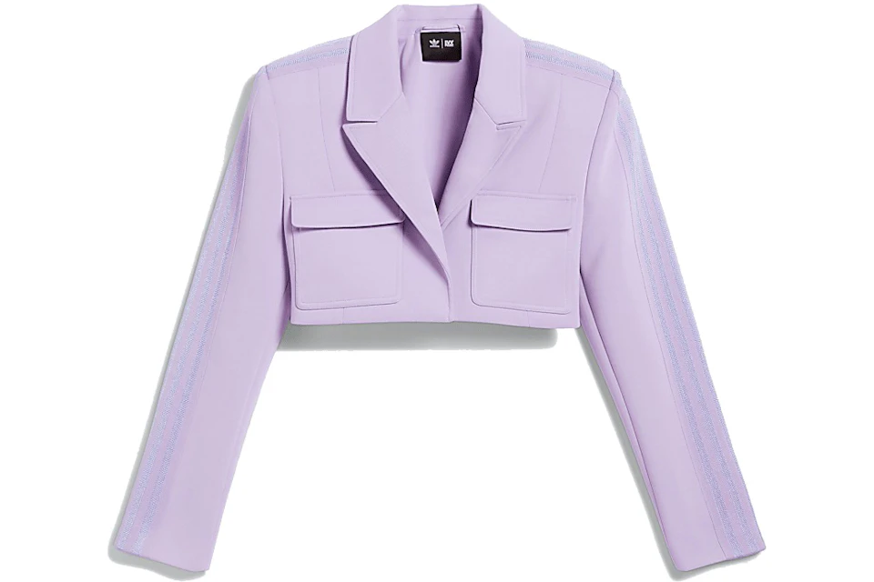 adidas Ivy Park Cropped Suit Jacket Purple Glow