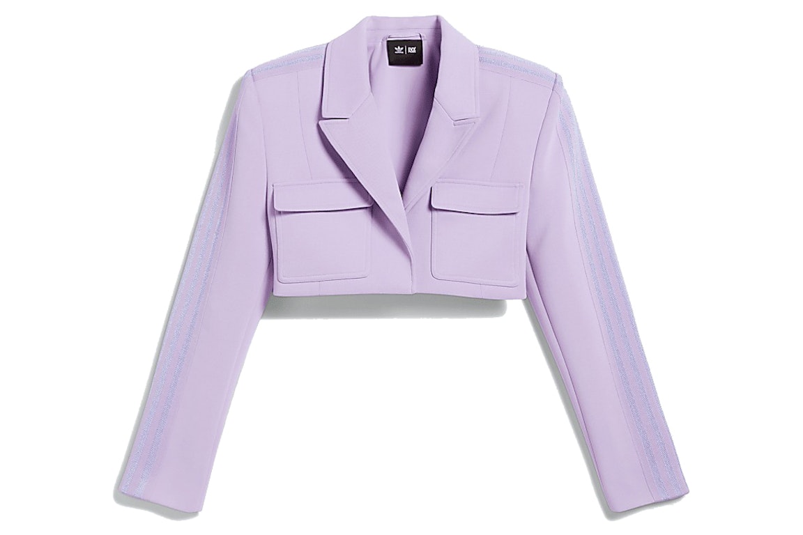 Pre-owned Adidas Originals Adidas Ivy Park Cropped Suit Jacket Purple Glow