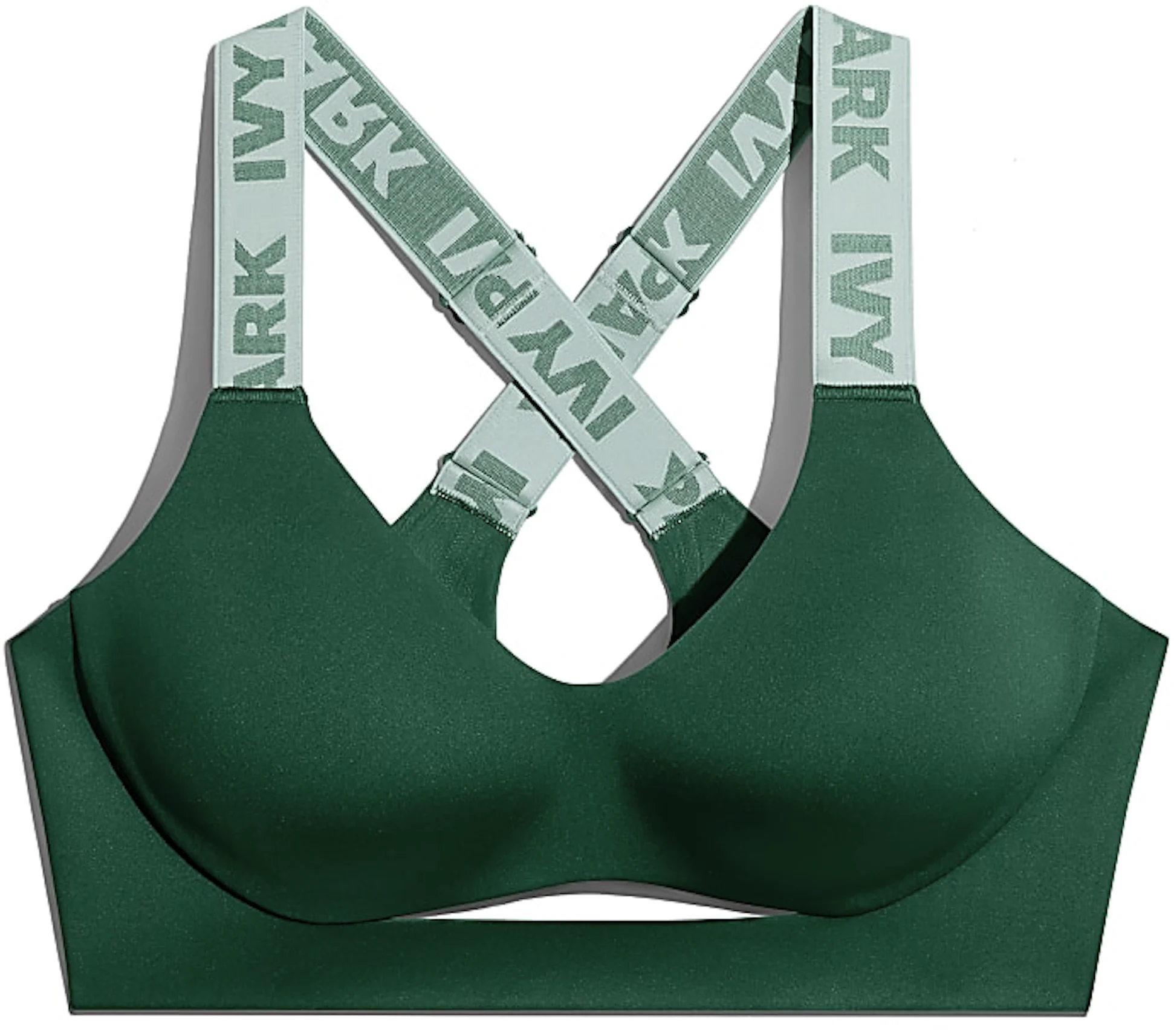 ADIDAS X Ivy Park Medium Support Zip Sports Bra Dark Green Size XL