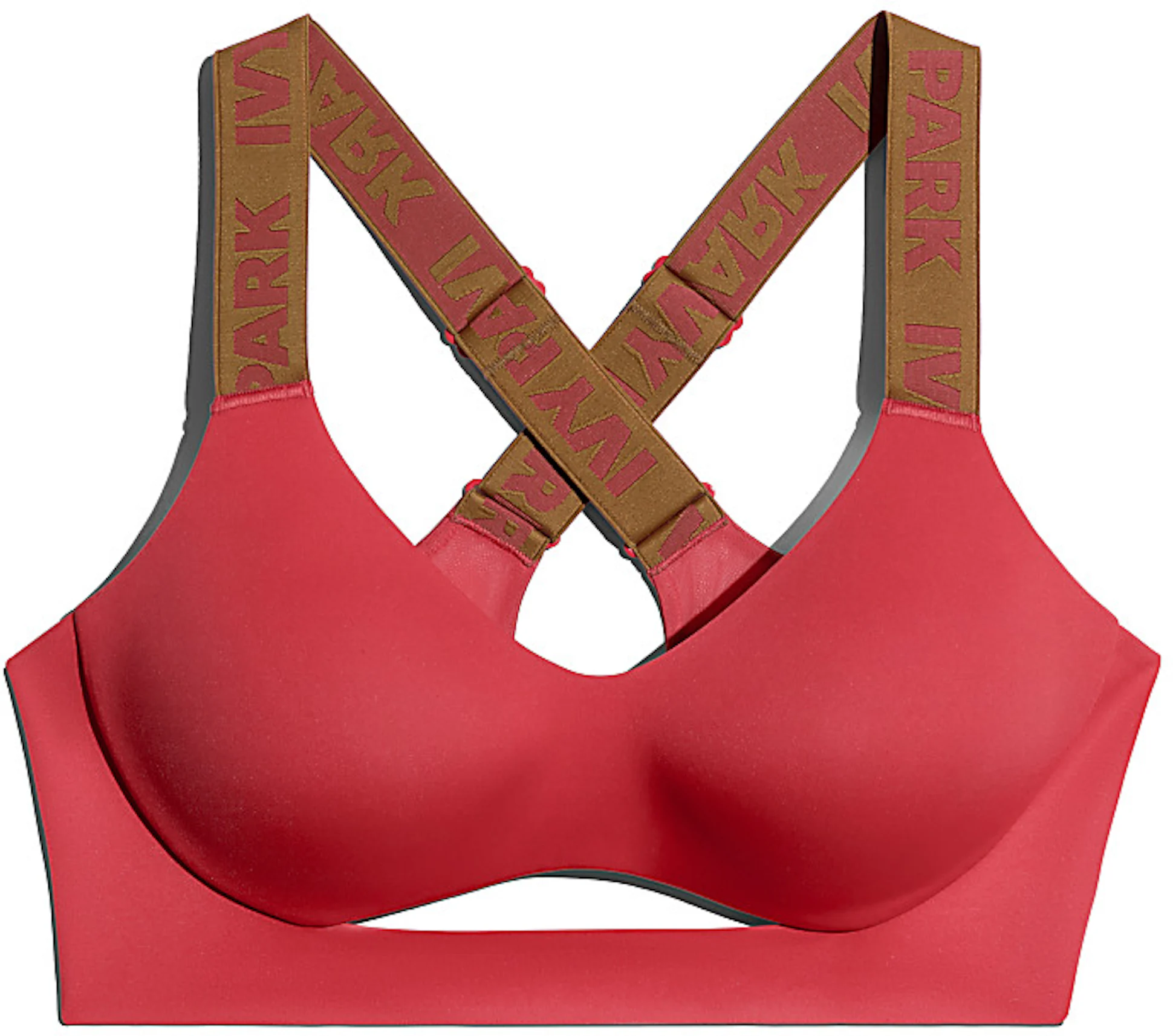 adidas Ivy Park Cutout Medium Support Bra (Plus Size) Real Coral