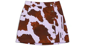 adidas Ivy Park Denim Cow-Print Skirt AOP Cow Hide/Purple Glow