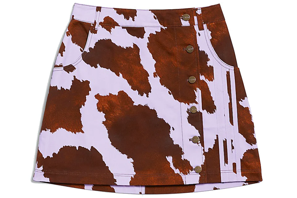 adidas Ivy Park Denim Cow-Print Skirt AOP Cow Hide/Purple Glow - SS21 - US