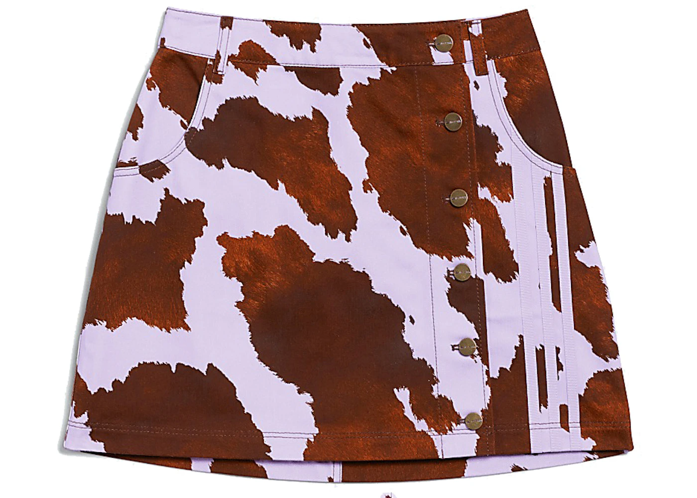 adidas Ivy Park Denim Cow-Print Skirt (Plus Size) AOP Cow Hide/Purple ...