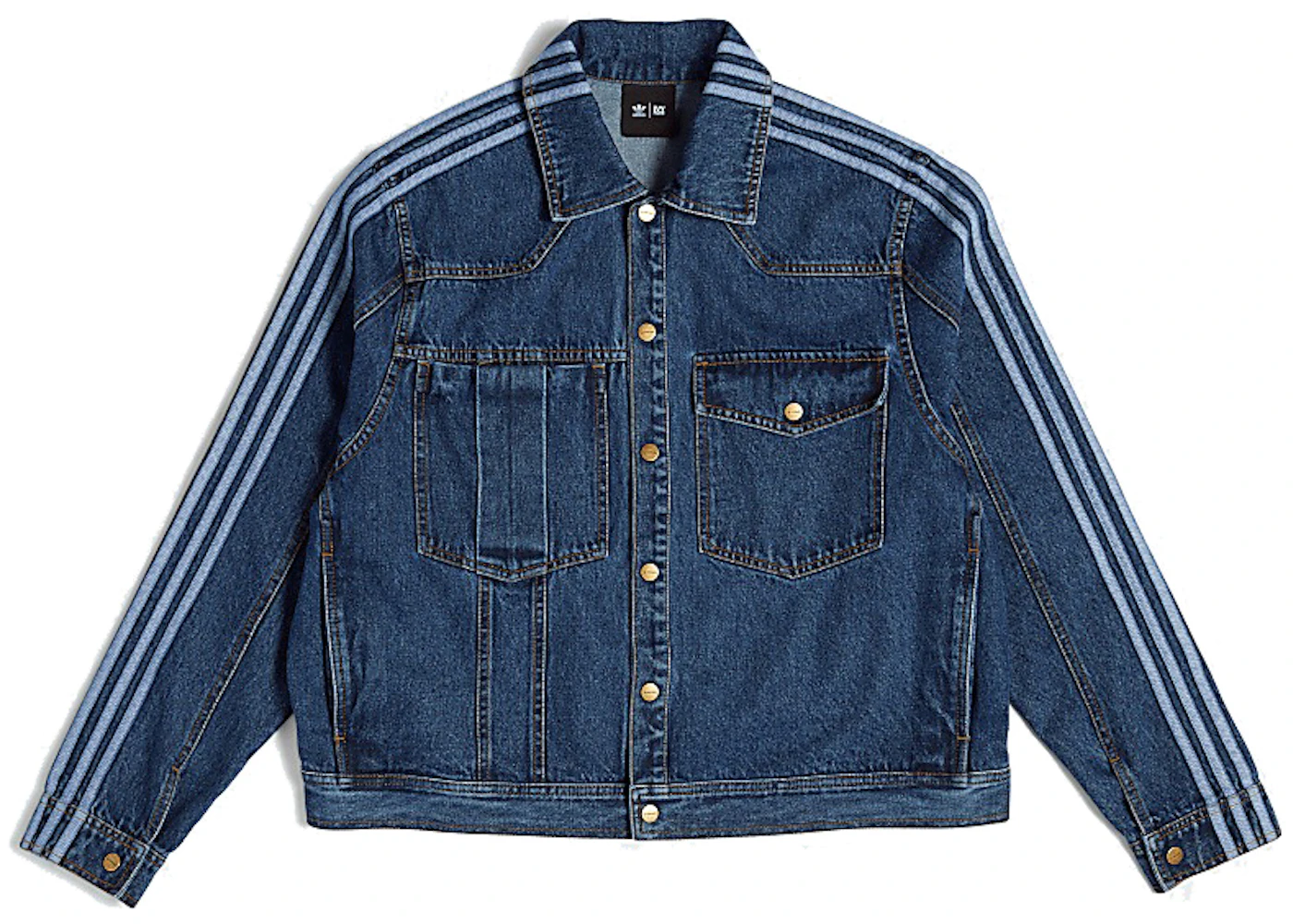 Denim Chamarras Adidas Azules Para Mujer Chamarra De Mezclilla