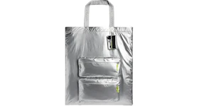 adidas Ivy Park Dipped Tote Bag Silver Metallic/Solar Yellow