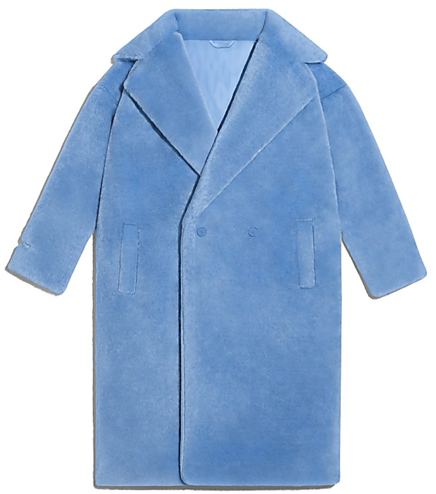 adidas Ivy Park Faux Fur Coat (All Gender) Light Blue - SS21 - US